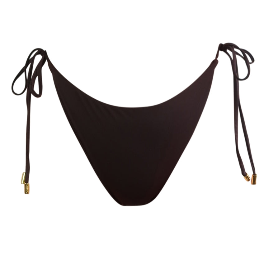 Side Tie Bottom - Chocolate