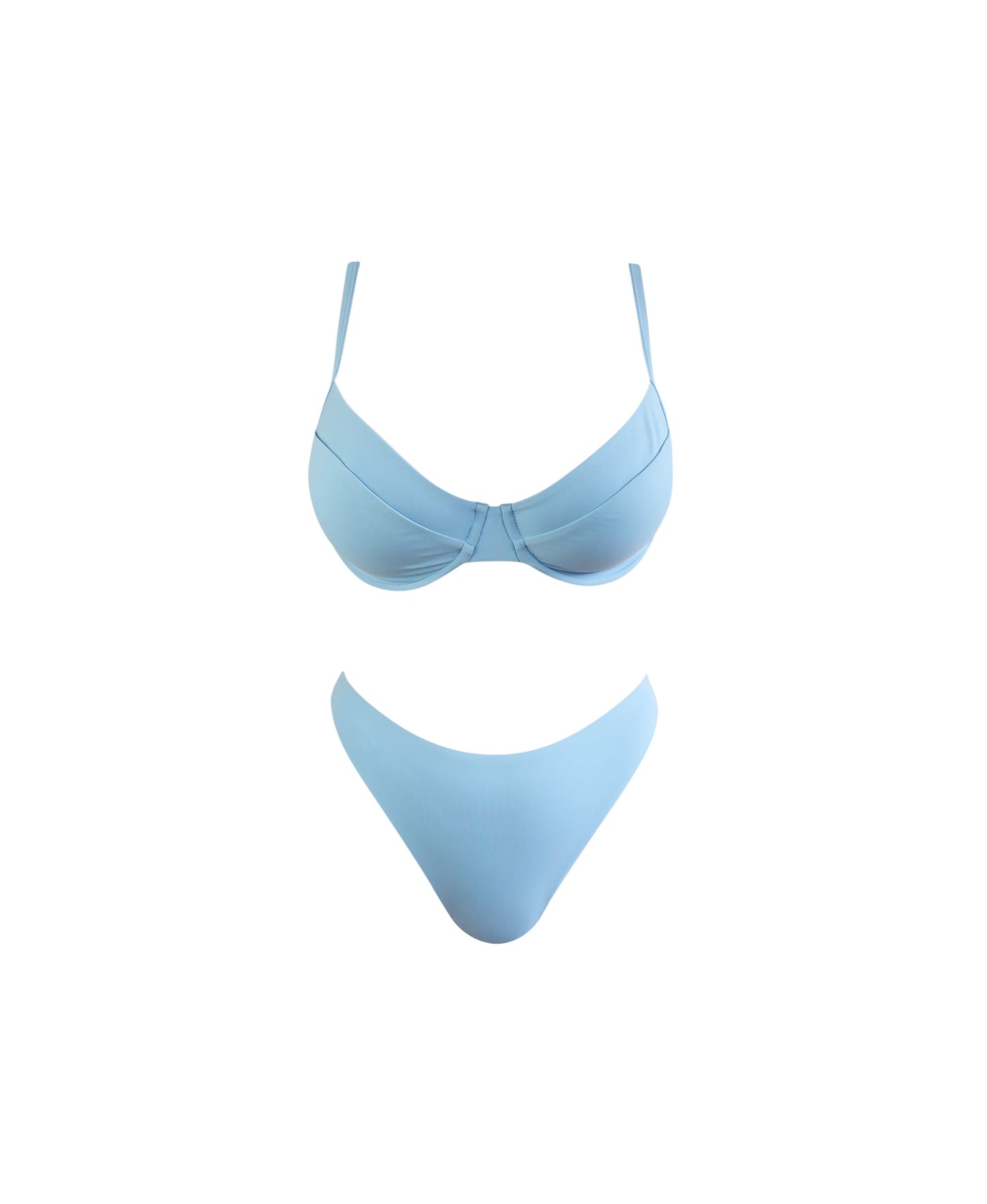 Underwire Bikini Set - Baby Blue